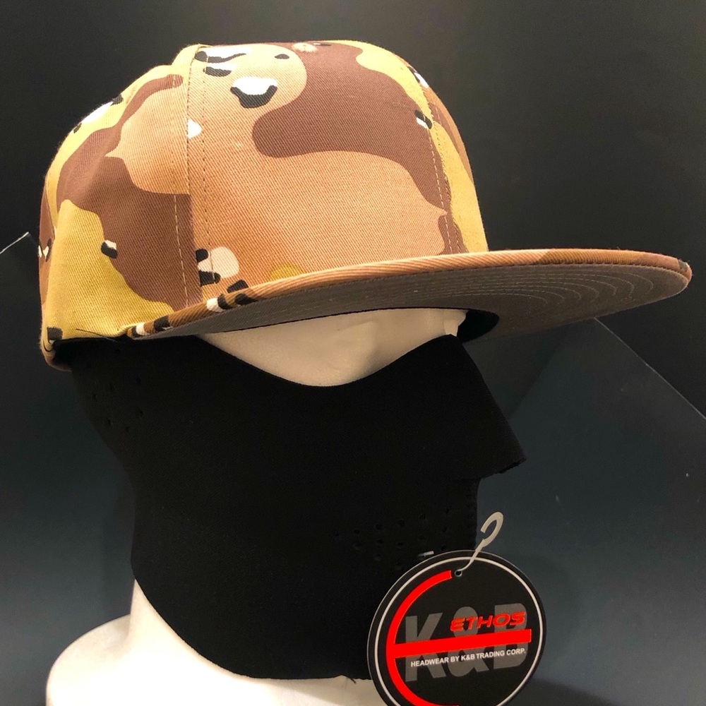 Army desert camo SnapBack and mask set